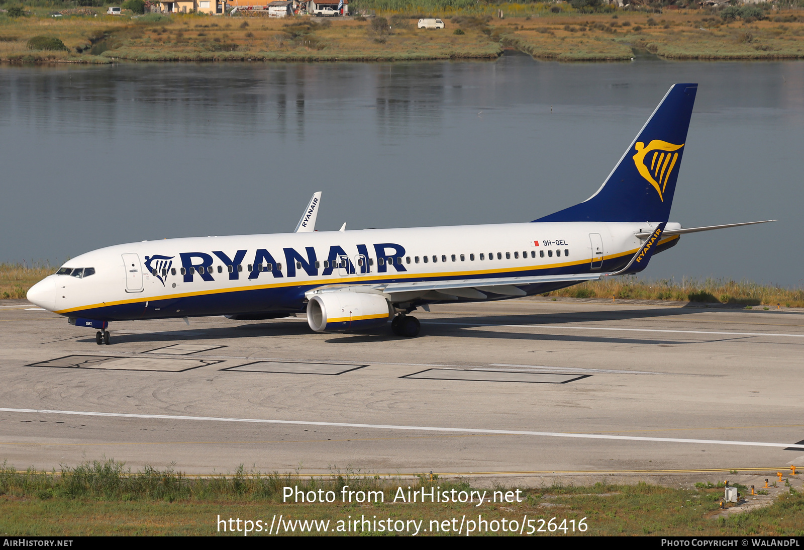 Aircraft Photo of 9H-QEL | Boeing 737-800 | Ryanair | AirHistory.net #526416