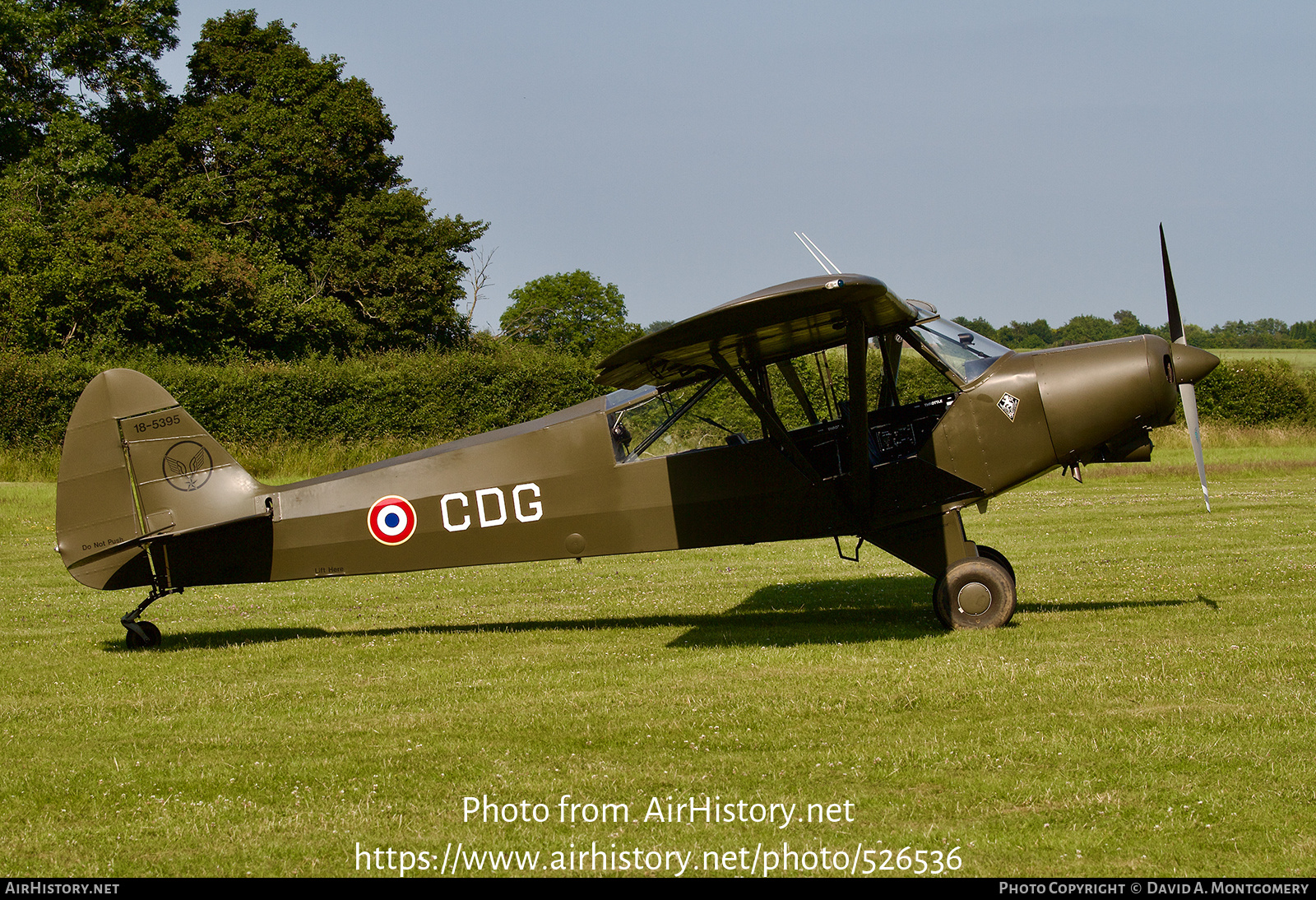 Aircraft Photo of G-CUBJ / 18-5395 | Piper PA-18-150 Super Cub | France - Army | AirHistory.net #526536