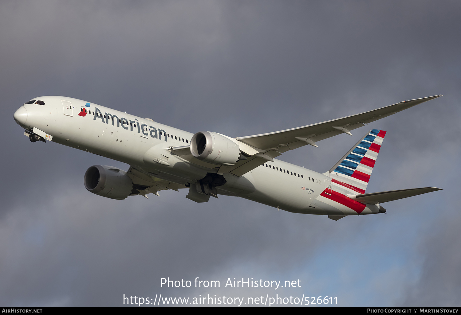 Aircraft Photo of N831AA | Boeing 787-9 Dreamliner | American Airlines | AirHistory.net #526611