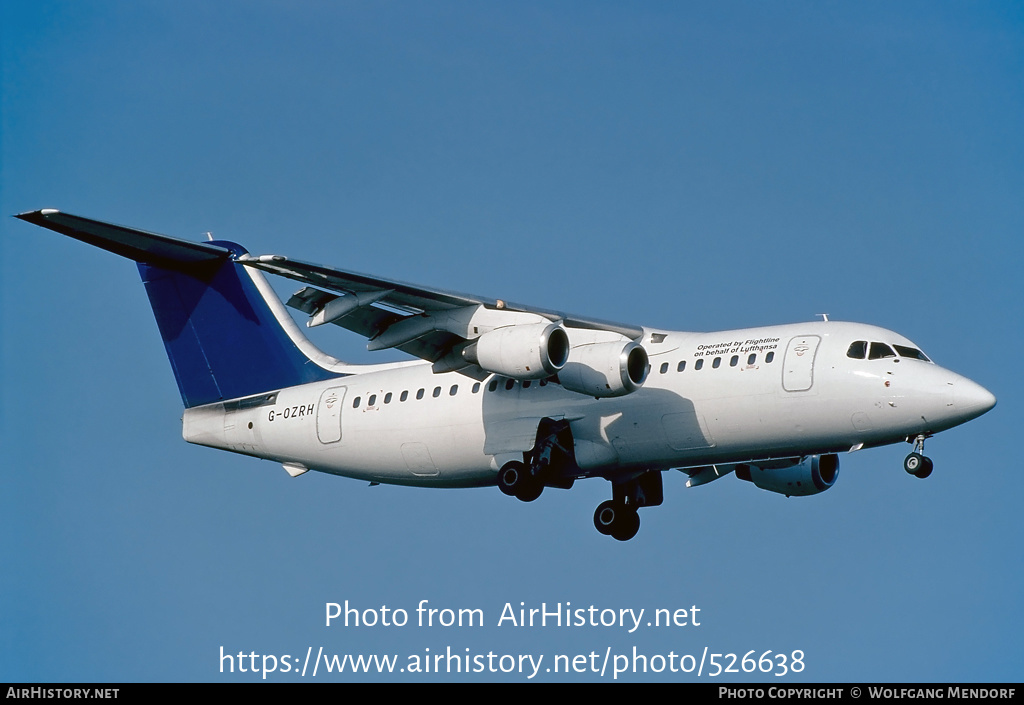 Aircraft Photo of G-OZRH | British Aerospace BAe-146-200 | Flightline | AirHistory.net #526638