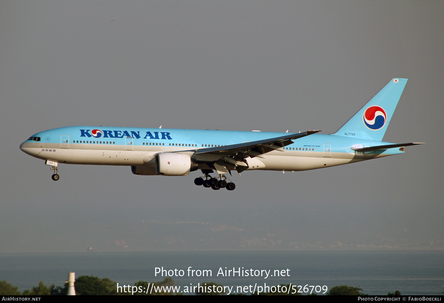 Aircraft Photo of HL7765 | Boeing 777-2B5/ER | Korean Air | AirHistory.net #526709