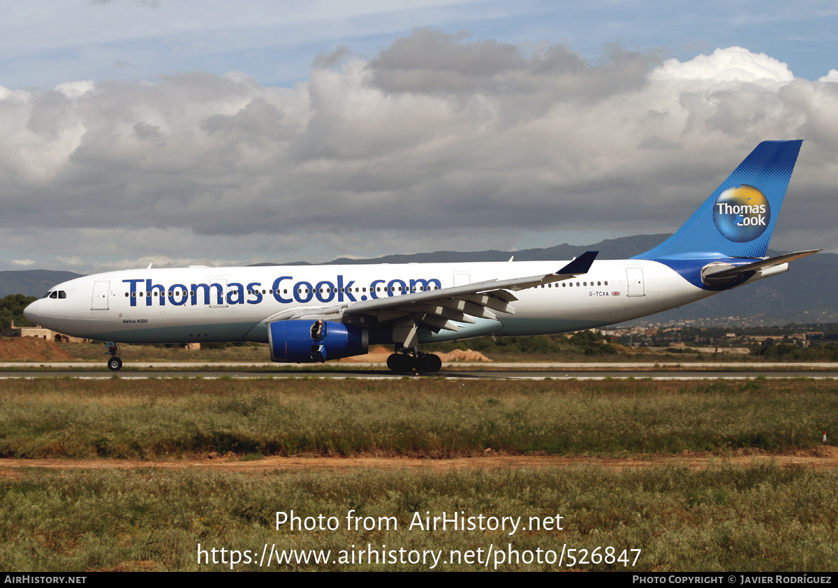 Aircraft Photo of G-TCXA | Airbus A330-243 | Thomas Cook Airlines | AirHistory.net #526847