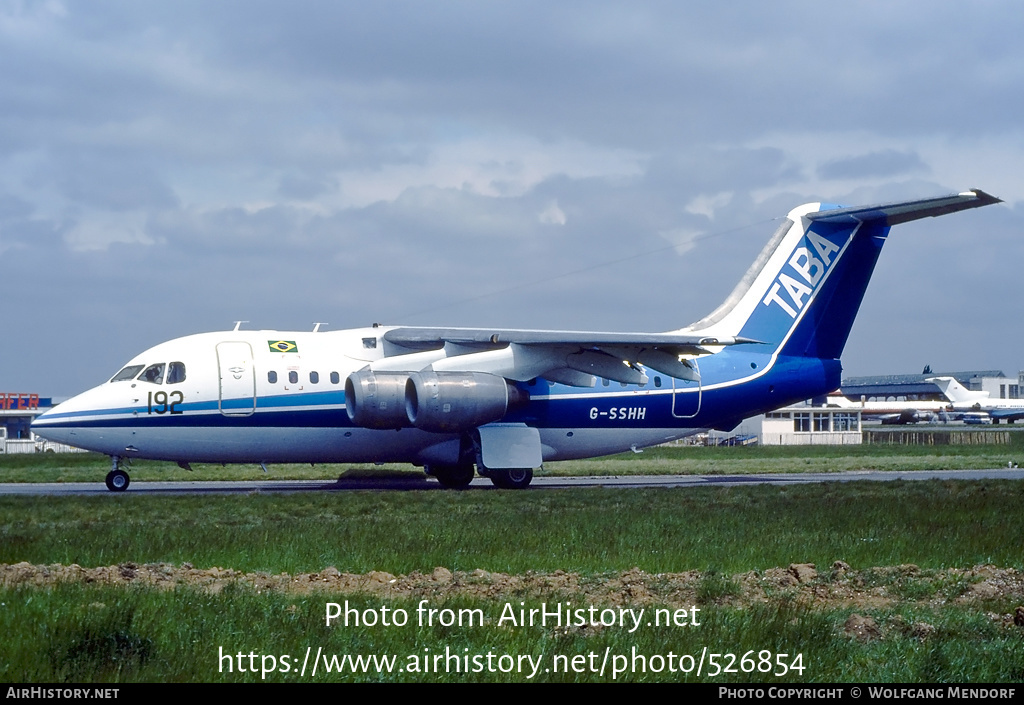 Aircraft Photo of G-SSHH | British Aerospace BAe-146-100 | TABA | AirHistory.net #526854