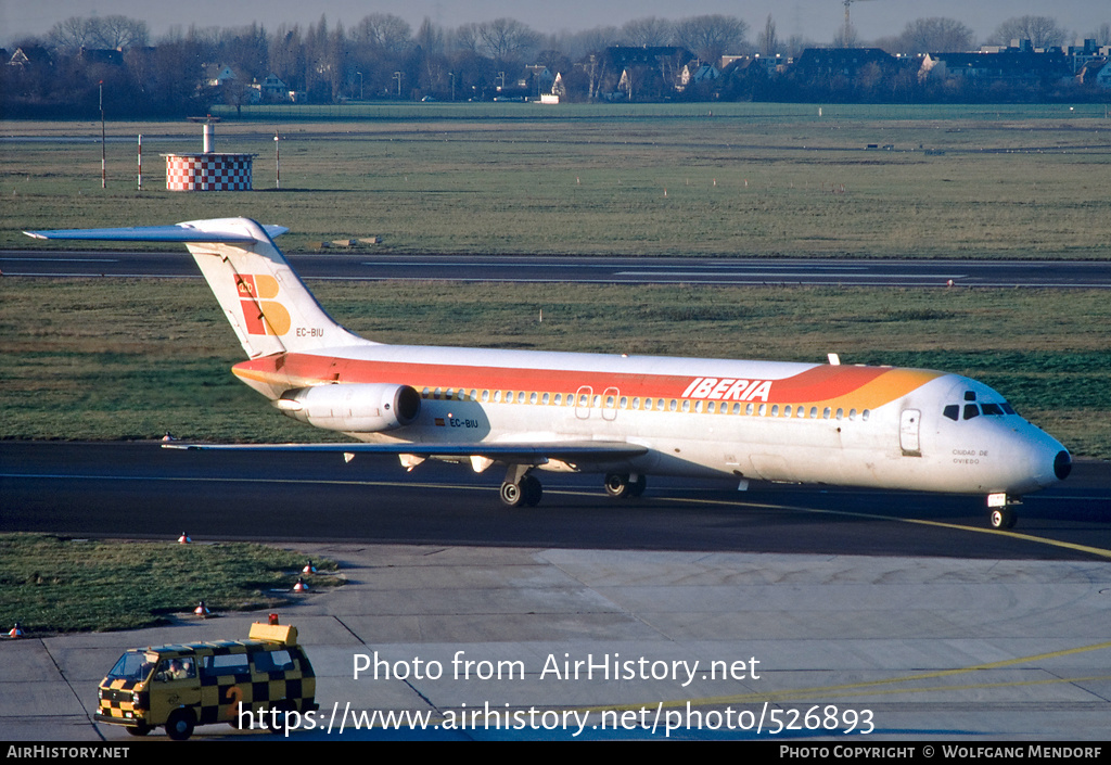 Aircraft Photo of EC-BIU | McDonnell Douglas DC-9-32 | Iberia | AirHistory.net #526893