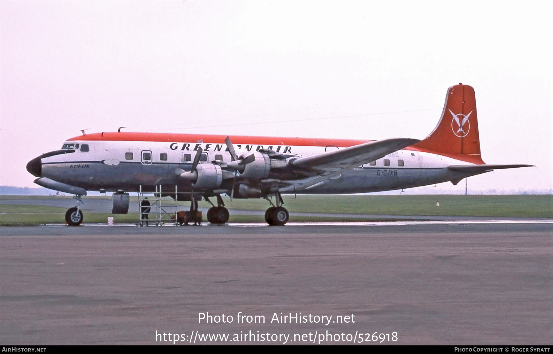 Aircraft Photo of G-SIXB / OY-DRC | Douglas DC-6B | Greenlandair - Grønlandsfly | AirHistory.net #526918