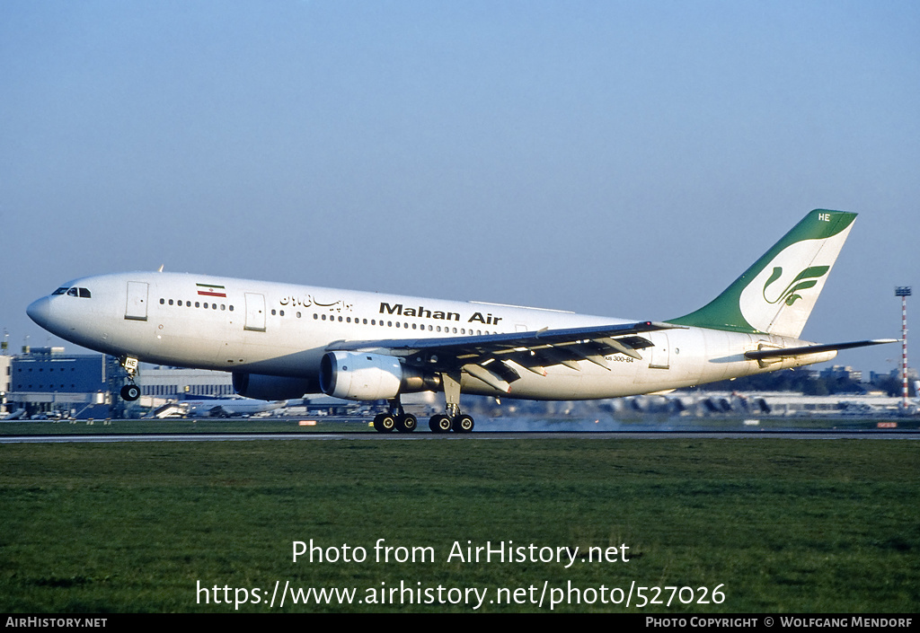 Aircraft Photo of EP-MHE | Airbus A300B4-2C | Mahan Air | AirHistory.net #527026