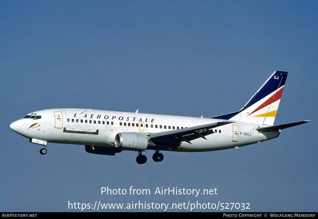 Aircraft Photo of F-GIXJ | Boeing 737-3Y0(QC) | L'Aeropostale | AirHistory.net #527032