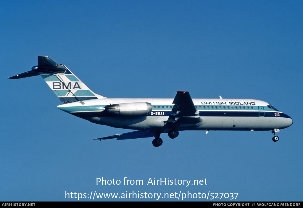 Aircraft Photo of G-BMAI | Douglas DC-9-14 | British Midland Airways - BMA | AirHistory.net #527037