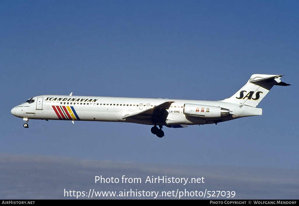 Aircraft Photo of LN-RMK | McDonnell Douglas MD-87 (DC-9-87) | Scandinavian Airlines - SAS | AirHistory.net #527039