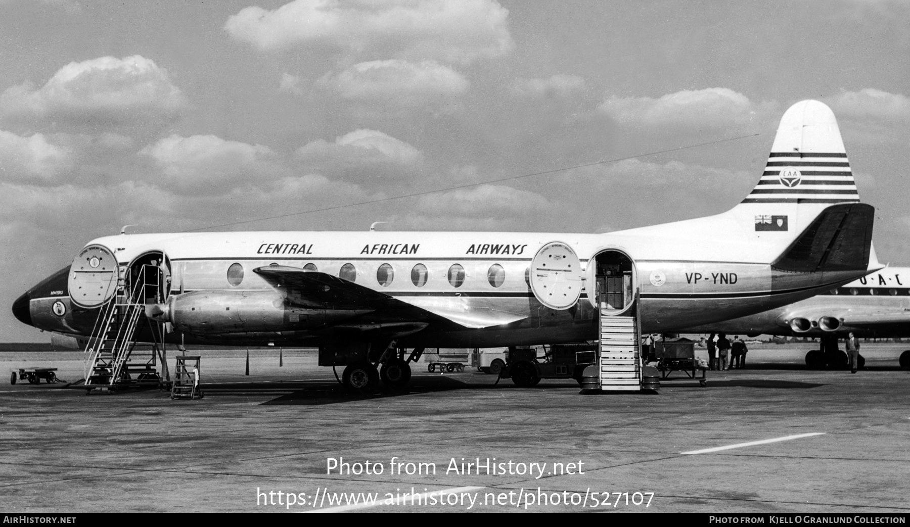 Aircraft Photo of VP-YND | Vickers 748D Viscount | Central African Airways - CAA | AirHistory.net #527107