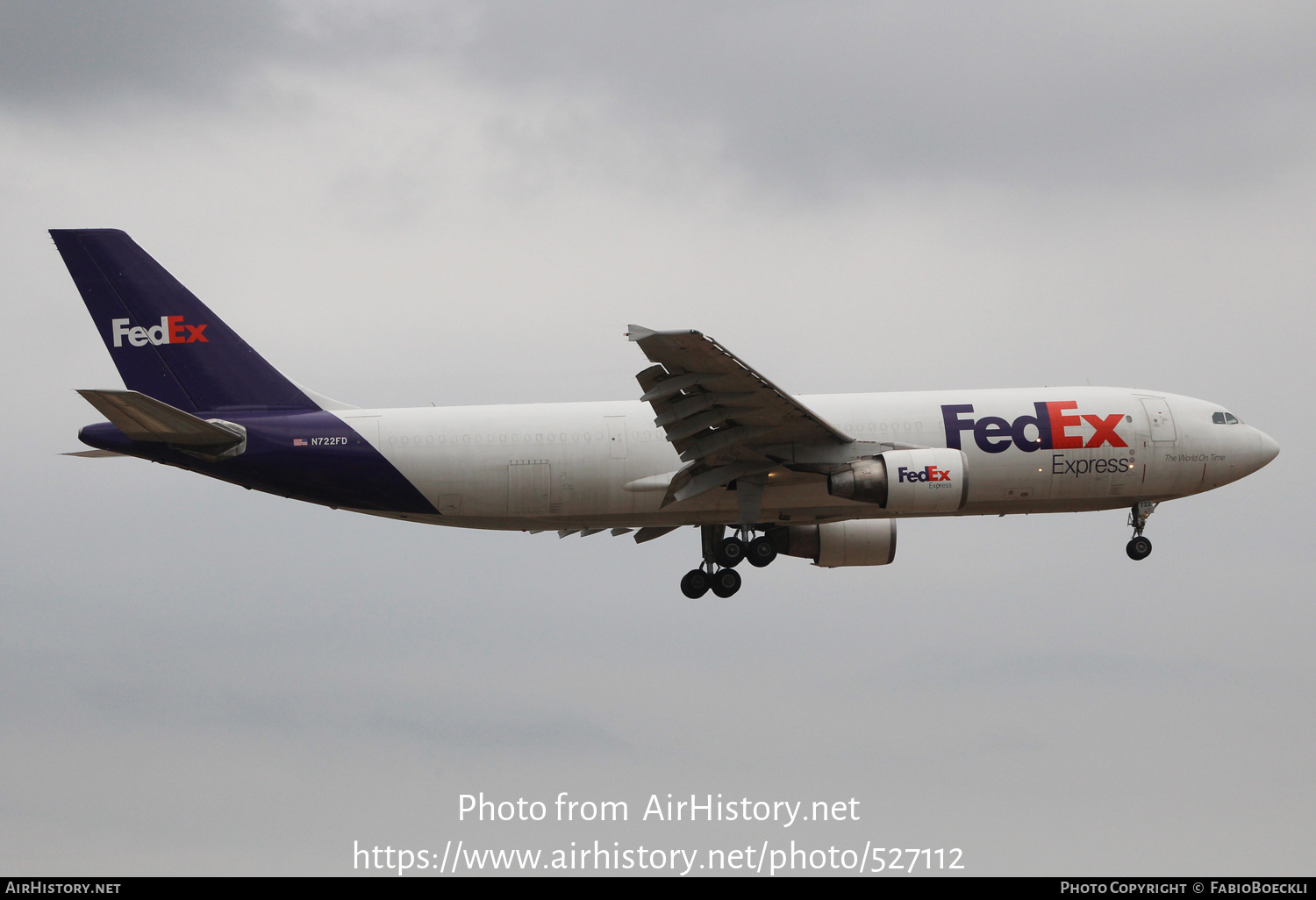 Aircraft Photo of N722FD | Airbus A300B4-622(F) | FedEx Express - Federal Express | AirHistory.net #527112