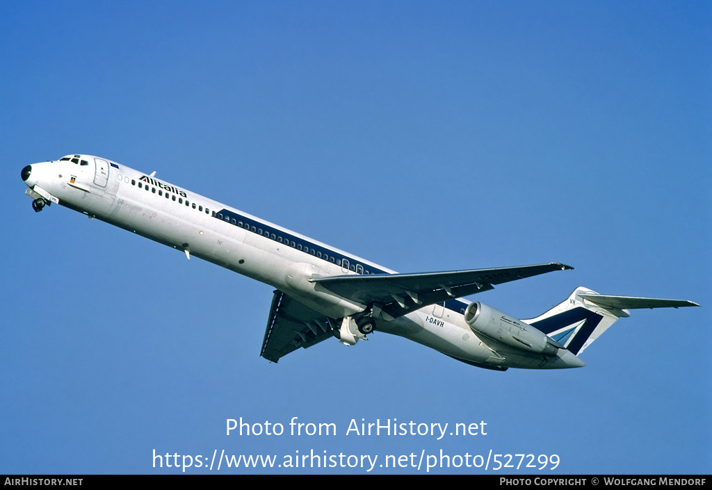 Aircraft Photo of I-DAVH | McDonnell Douglas MD-82 (DC-9-82) | Alitalia | AirHistory.net #527299