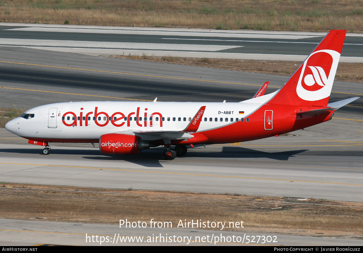 Aircraft Photo of D-ABBT | Boeing 737-76N | Air Berlin | AirHistory.net #527302