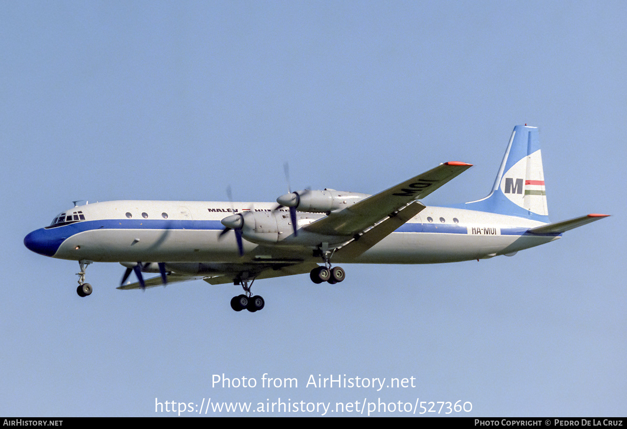 Aircraft Photo of HA-MOI | Ilyushin Il-18D | Malév - Hungarian Airlines | AirHistory.net #527360