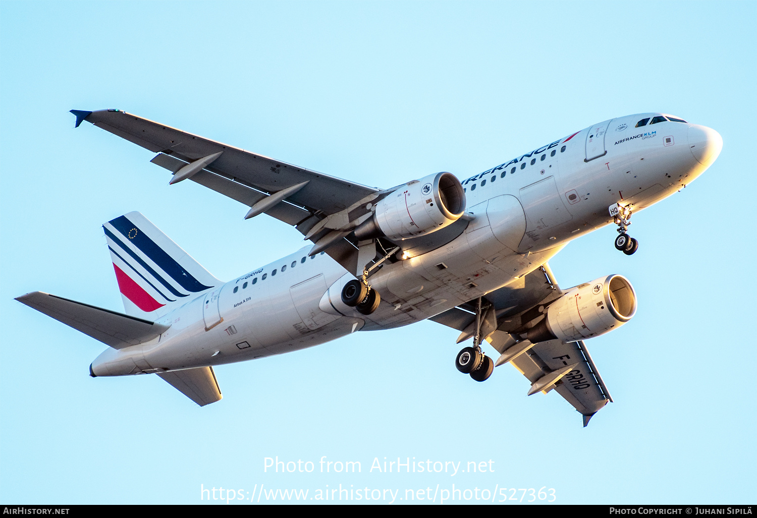 Aircraft Photo of F-GRHQ | Airbus A319-111 | Air France | AirHistory.net #527363