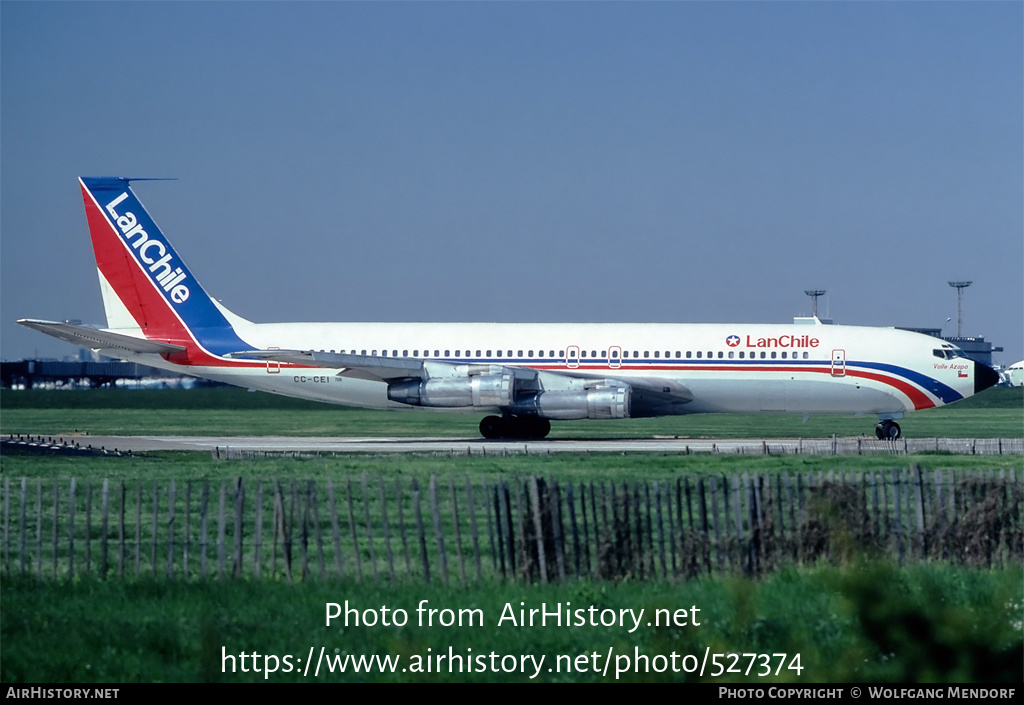 Aircraft Photo of CC-CEI | Boeing 707-321B | LAN Chile - Línea Aérea Nacional | AirHistory.net #527374