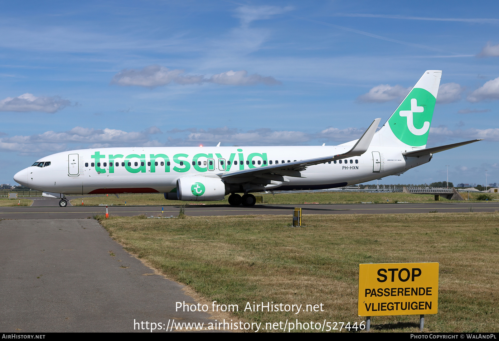 Aircraft Photo of PH-HXN | Boeing 737-800 | Transavia | AirHistory.net #527446