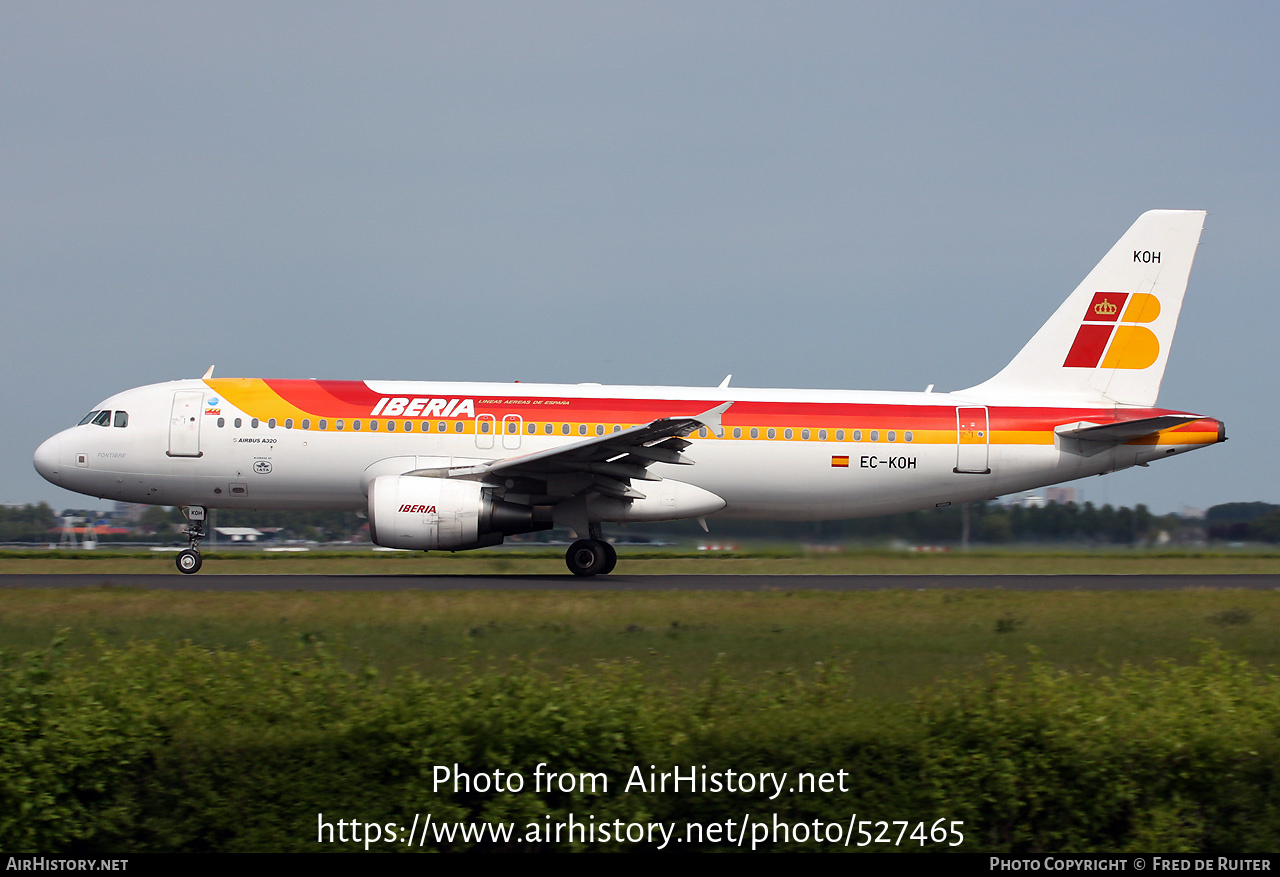 Aircraft Photo of EC-KOH | Airbus A320-214 | Iberia | AirHistory.net #527465