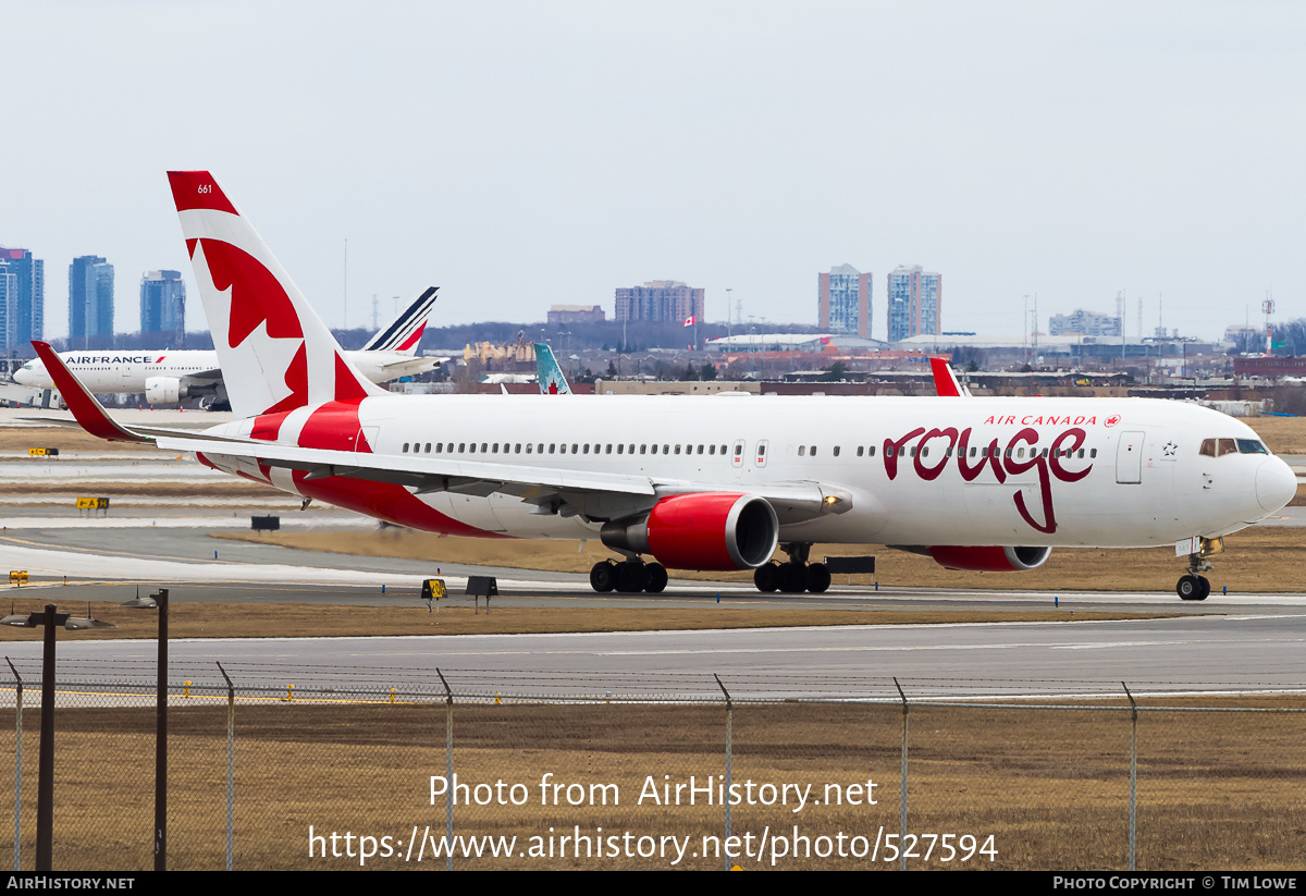 Aircraft Photo of C-GHLV | Boeing 767-36N/ER | Air Canada Rouge | AirHistory.net #527594