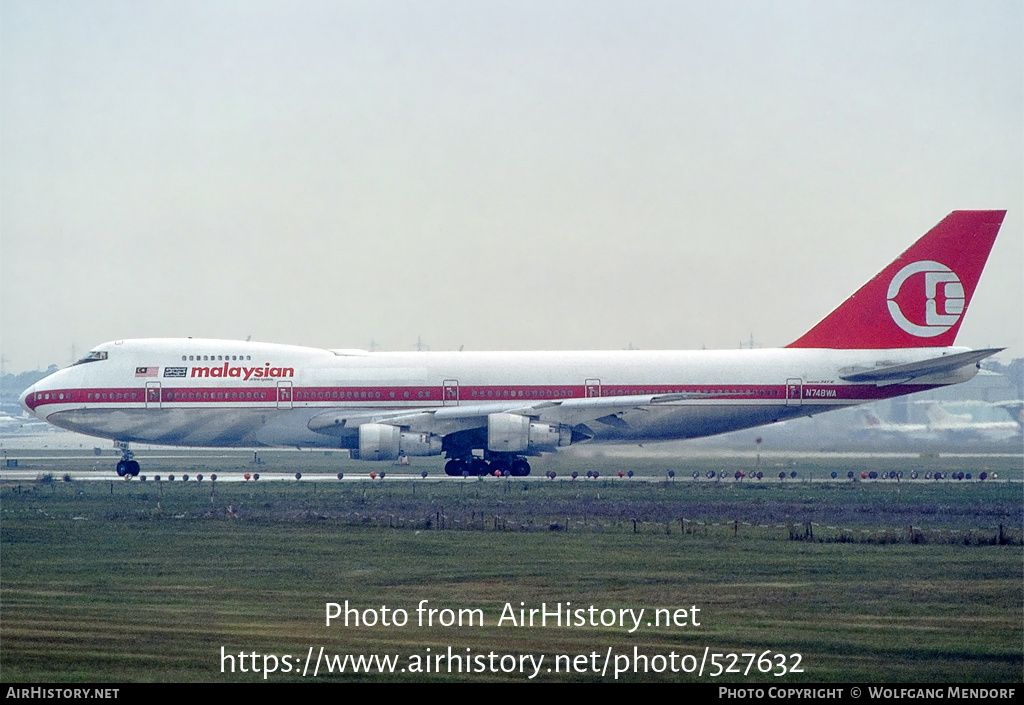 Aircraft Photo of N748WA | Boeing 747-273C | Malaysian Airline System - MAS | AirHistory.net #527632