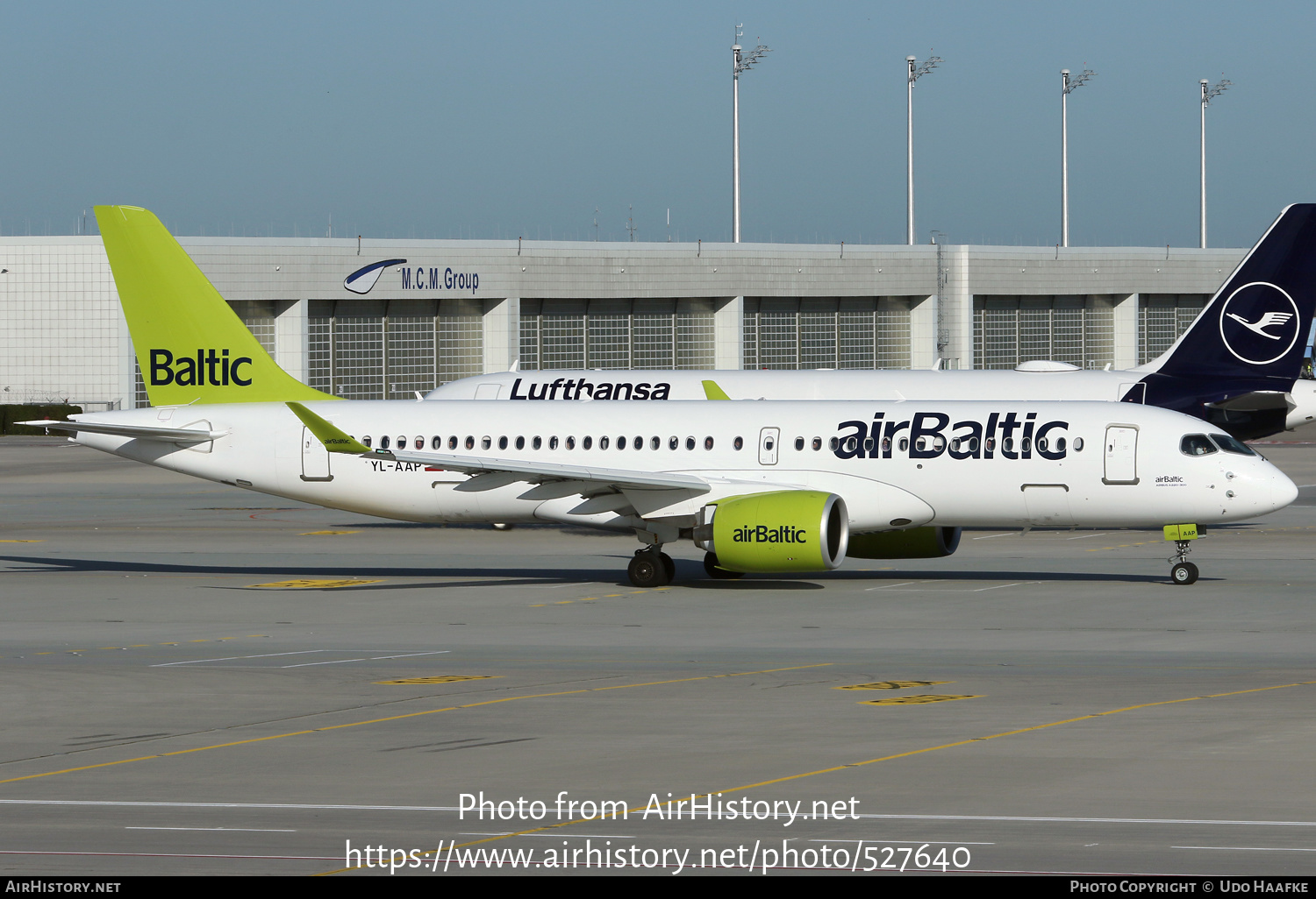 Aircraft Photo of YL-AAP | Airbus A220-371 (BD-500-1A11) | AirBaltic | AirHistory.net #527640