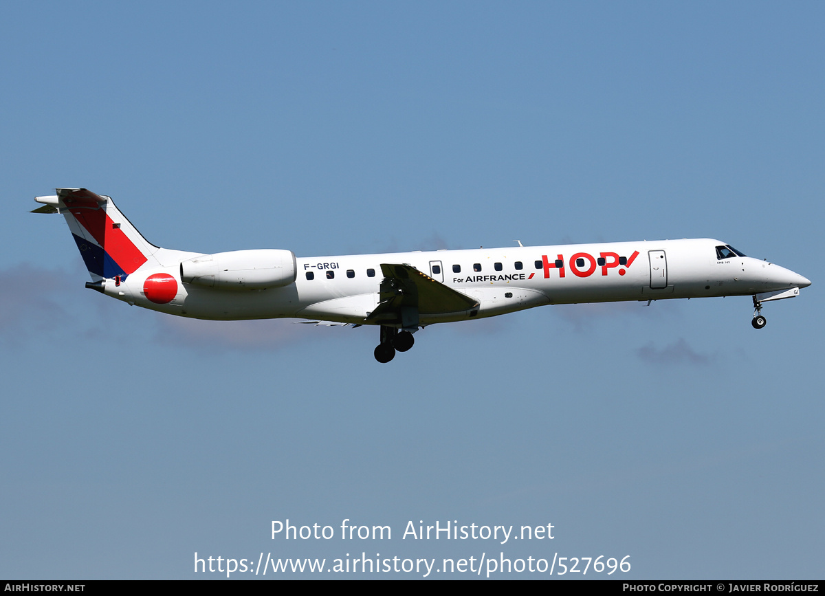 Aircraft Photo of F-GRGI | Embraer ERJ-145EP (EMB-145EP) | Hop! | AirHistory.net #527696