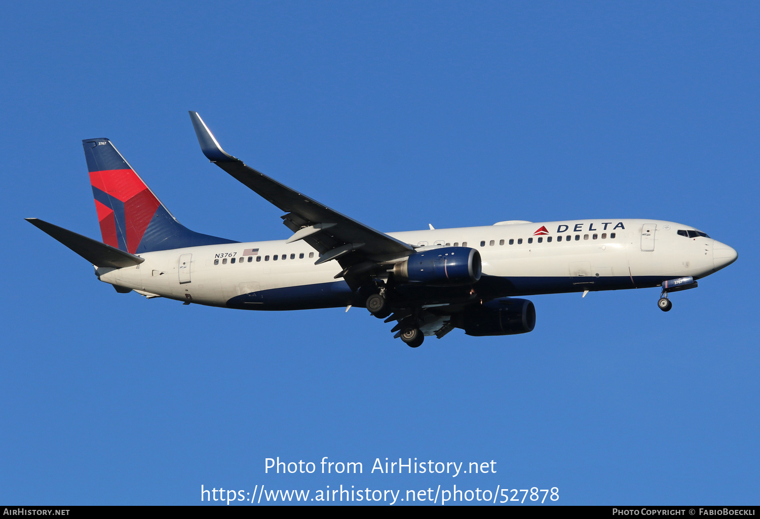 Aircraft Photo of N3767 | Boeing 737-832 | Delta Air Lines | AirHistory.net #527878