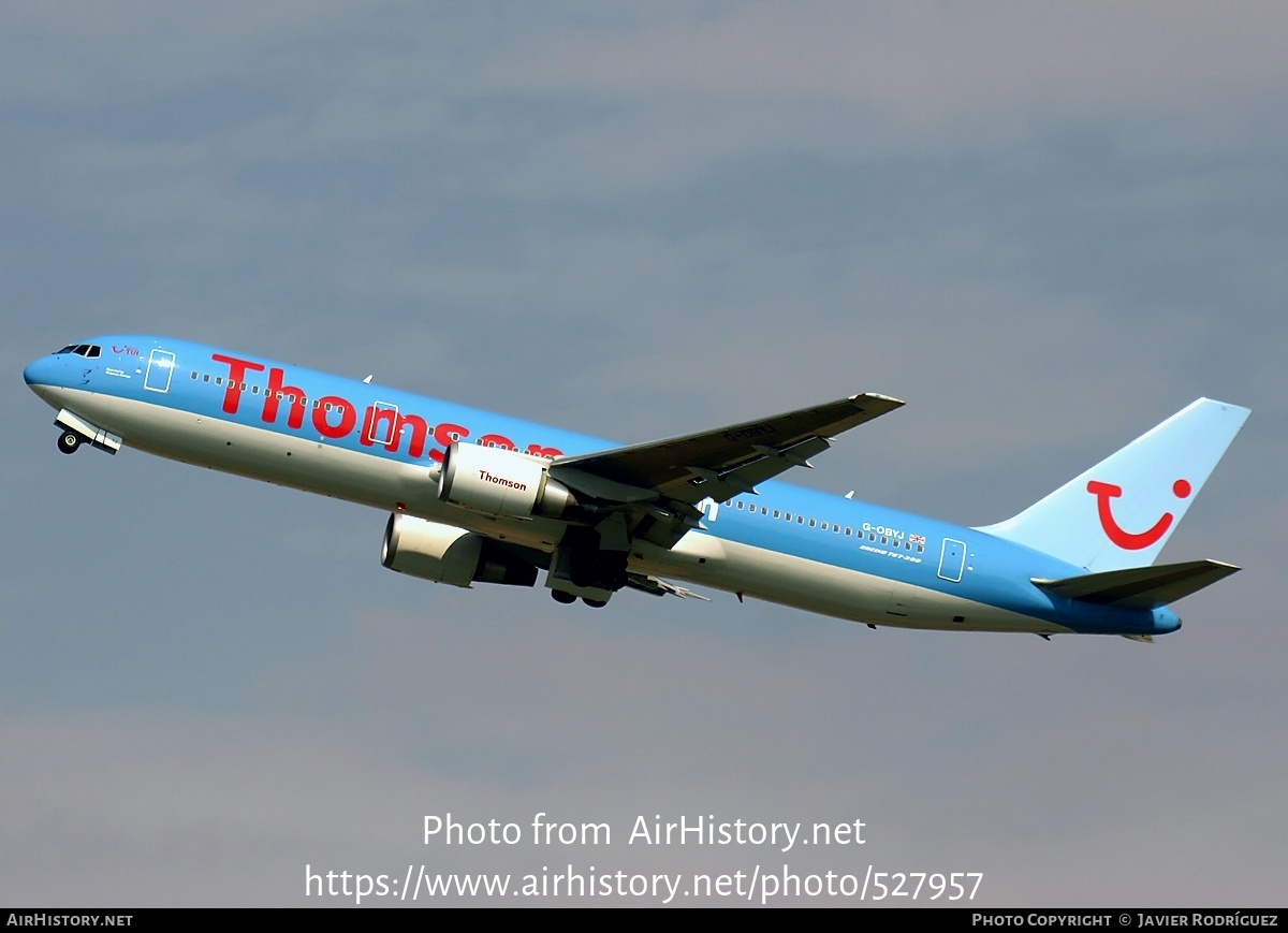 Aircraft Photo of G-OBYJ | Boeing 767-304/ER | Thomsonfly | AirHistory.net #527957