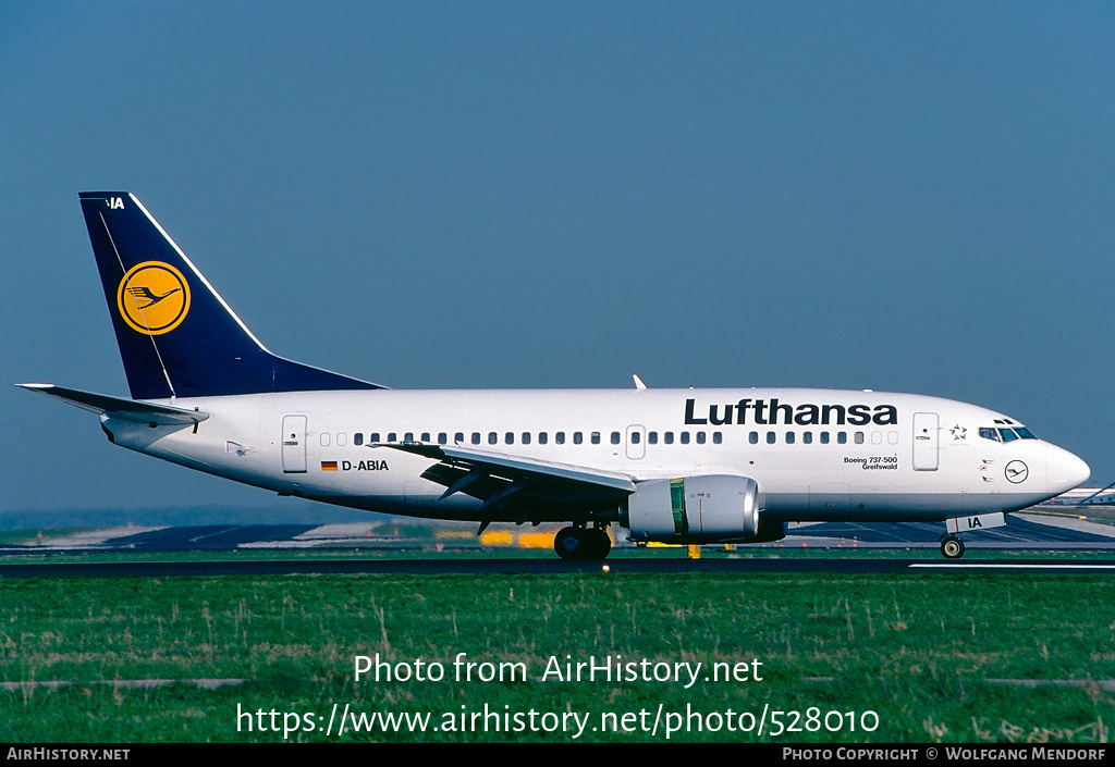 Aircraft Photo of D-ABIA | Boeing 737-530 | Lufthansa | AirHistory.net #528010