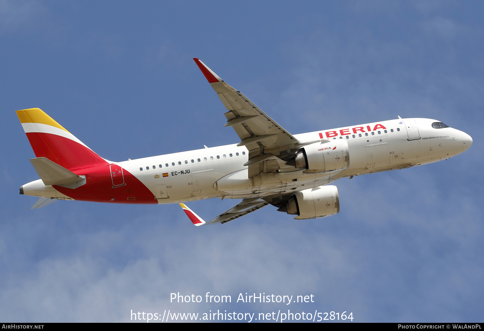 Aircraft Photo of EC-NJU | Airbus A320-251N | Iberia | AirHistory.net #528164