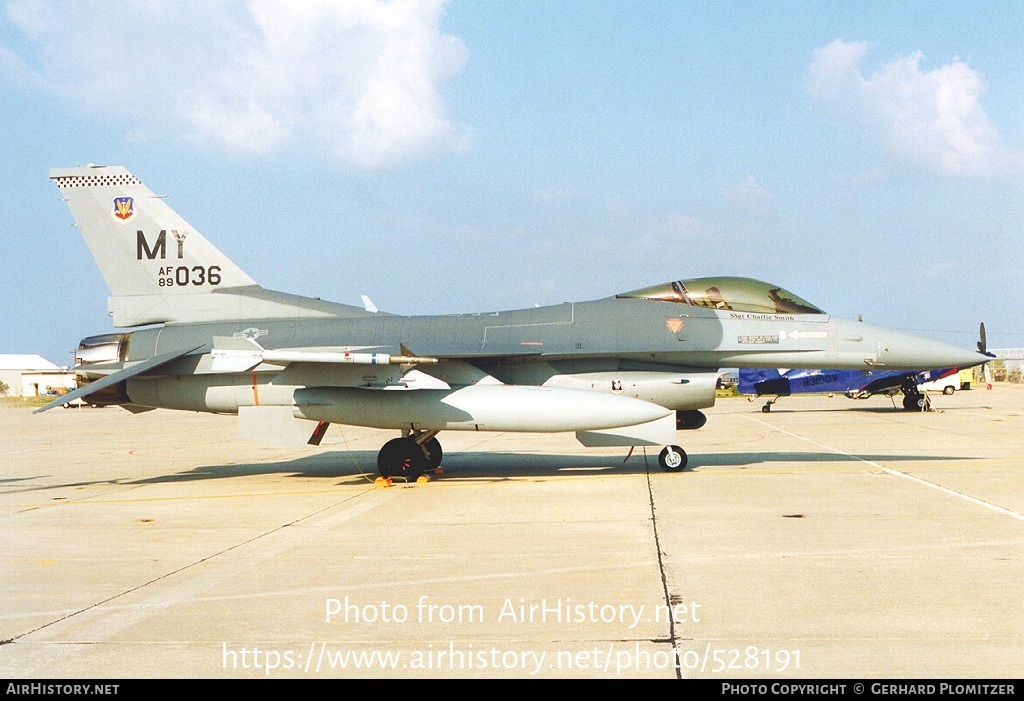 Aircraft Photo of 89-2036 / AF89-036 | General Dynamics F-16CG Night Falcon | USA - Air Force | AirHistory.net #528191