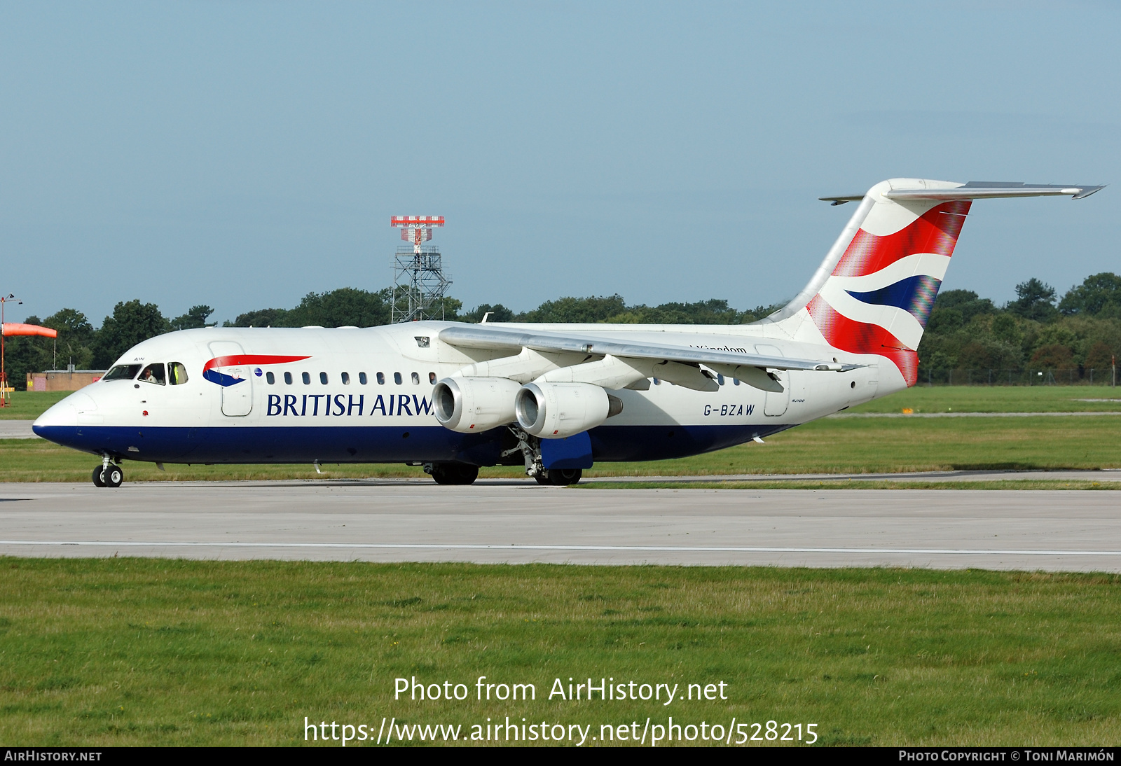 Aircraft Photo of G-BZAW | British Aerospace Avro 146-RJ100 | British Airways | AirHistory.net #528215