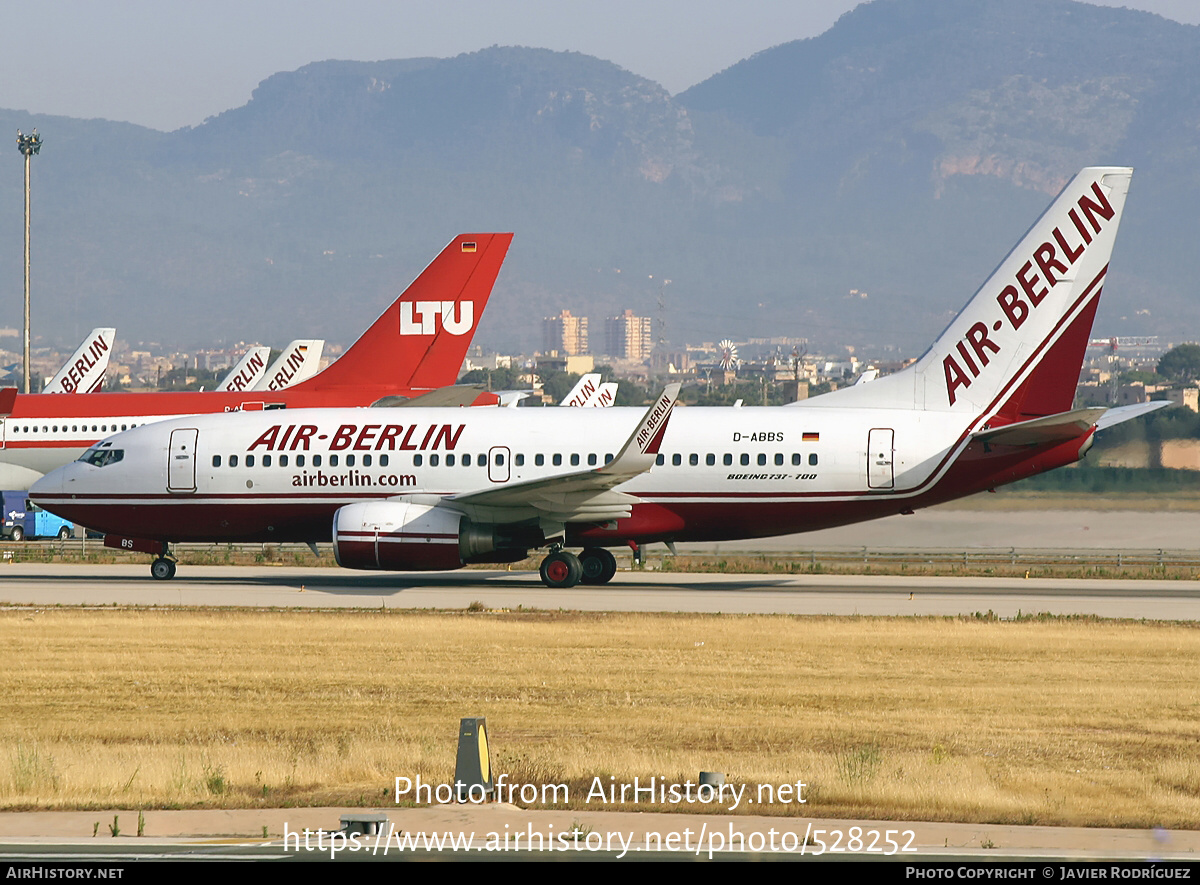 Aircraft Photo of D-ABBS | Boeing 737-76N | Air Berlin | AirHistory.net #528252