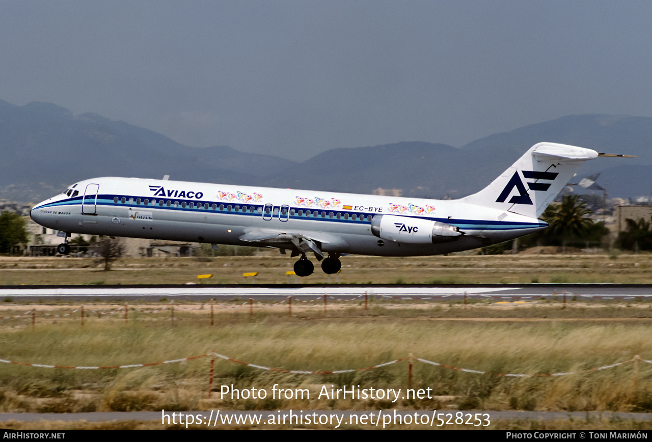 Aircraft Photo of EC-BYE | McDonnell Douglas DC-9-32 | Aviaco | AirHistory.net #528253