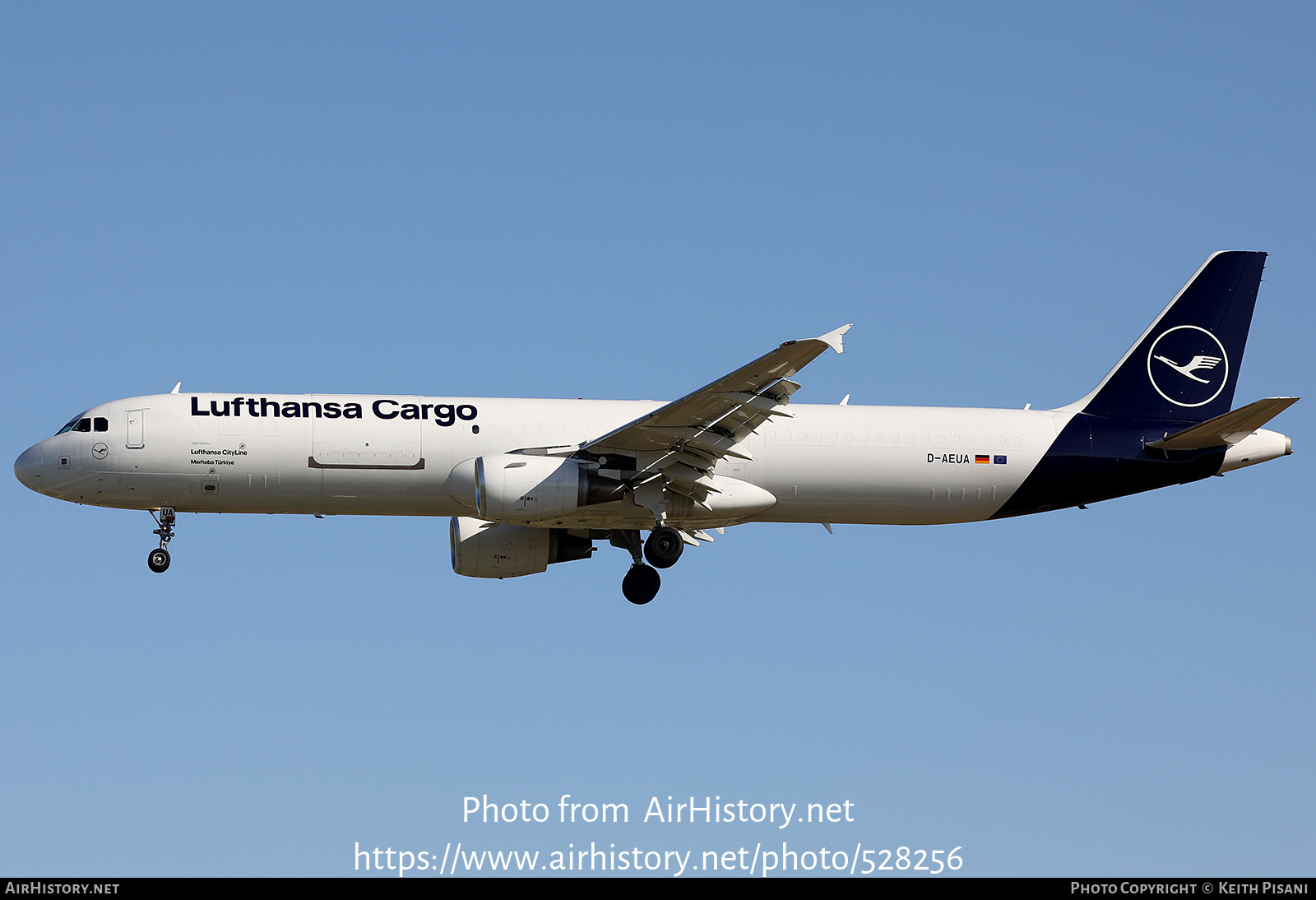 Aircraft Photo of D-AEUA | Airbus A321-211/P2F | Lufthansa Cargo | AirHistory.net #528256