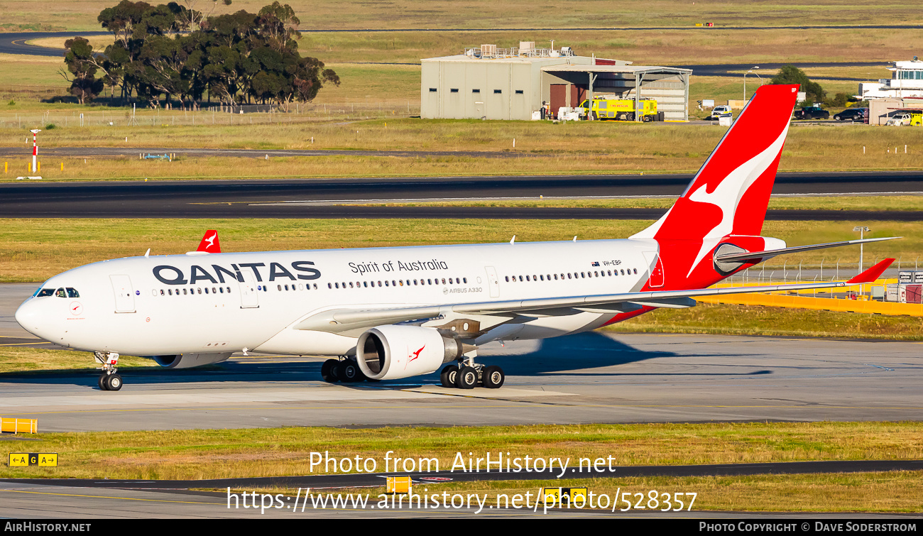 Aircraft Photo of VH-EBP | Airbus A330-202 | Qantas | AirHistory.net #528357