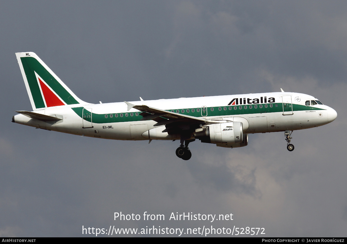 Aircraft Photo of EI-IML | Airbus A319-112 | Alitalia | AirHistory.net #528572