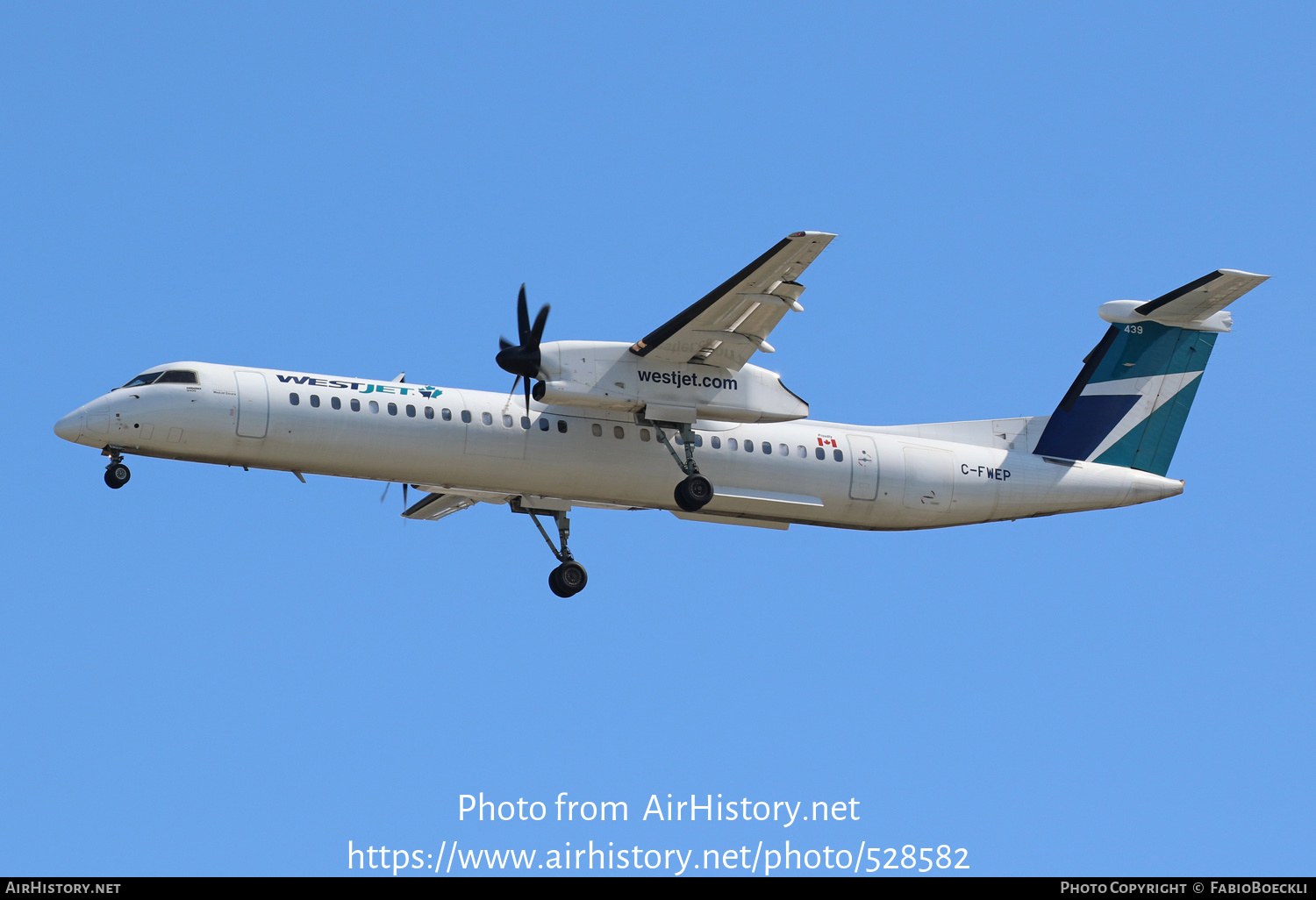 Aircraft Photo of C-FWEP | Bombardier DHC-8-402 Dash 8 | WestJet | AirHistory.net #528582