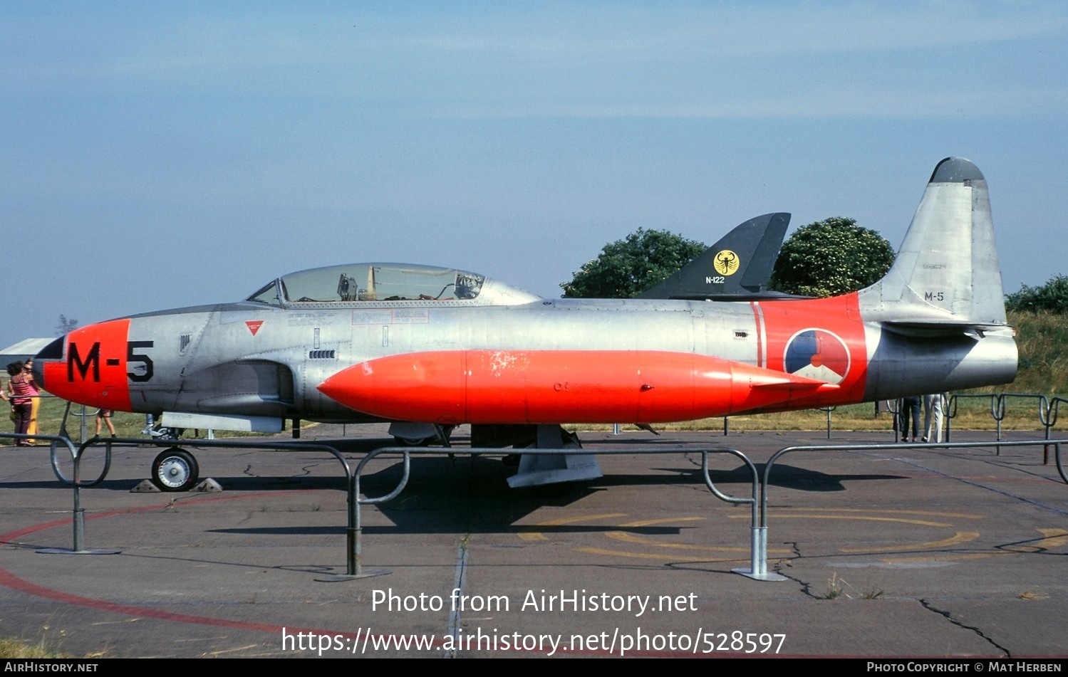 Aircraft Photo of M-5 / 51-9028 | Lockheed T-33A | Netherlands - Air Force | AirHistory.net #528597