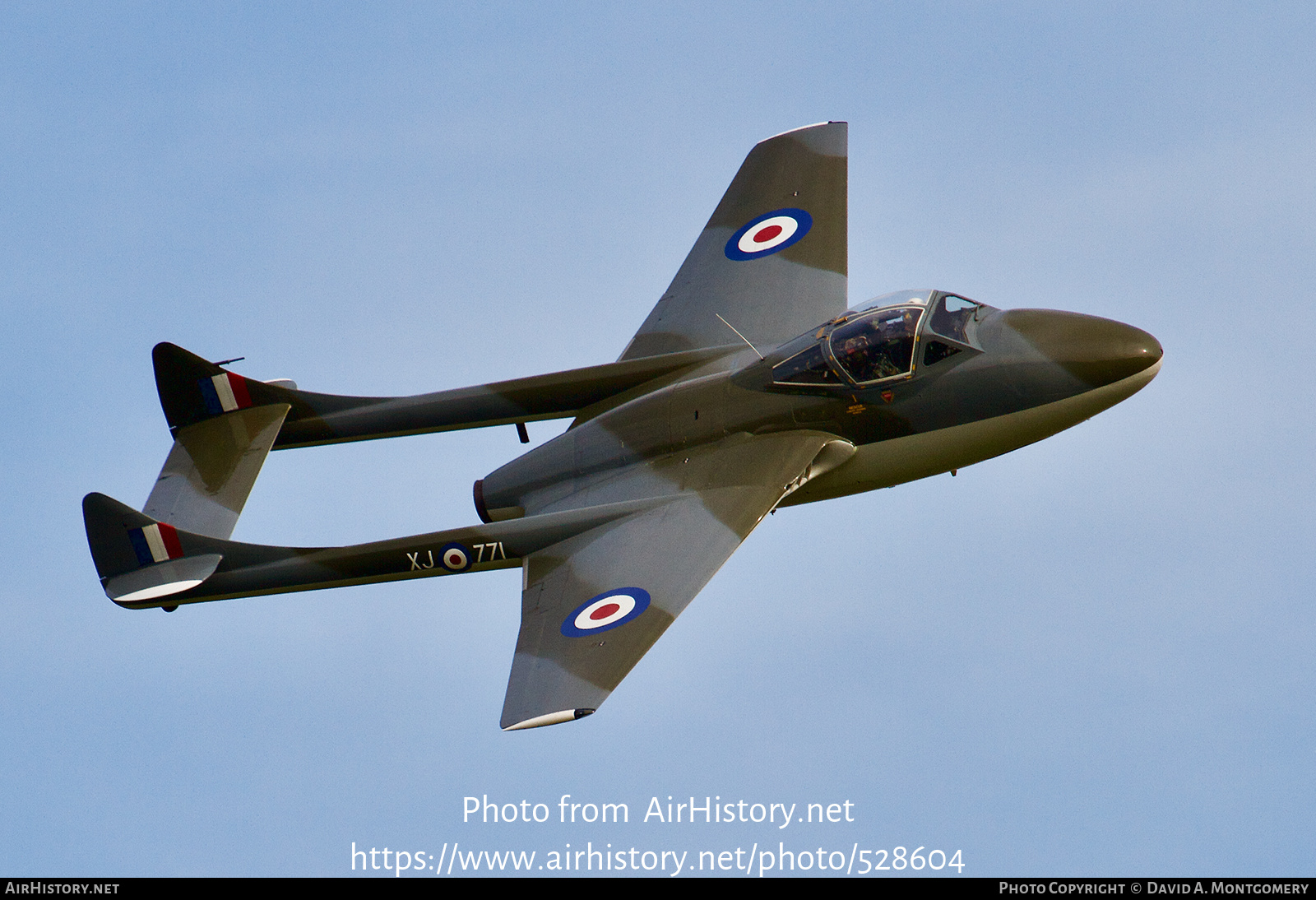 Aircraft Photo of G-HELV / XJ771 | De Havilland D.H. 115 Vampire T55 | UK - Air Force | AirHistory.net #528604