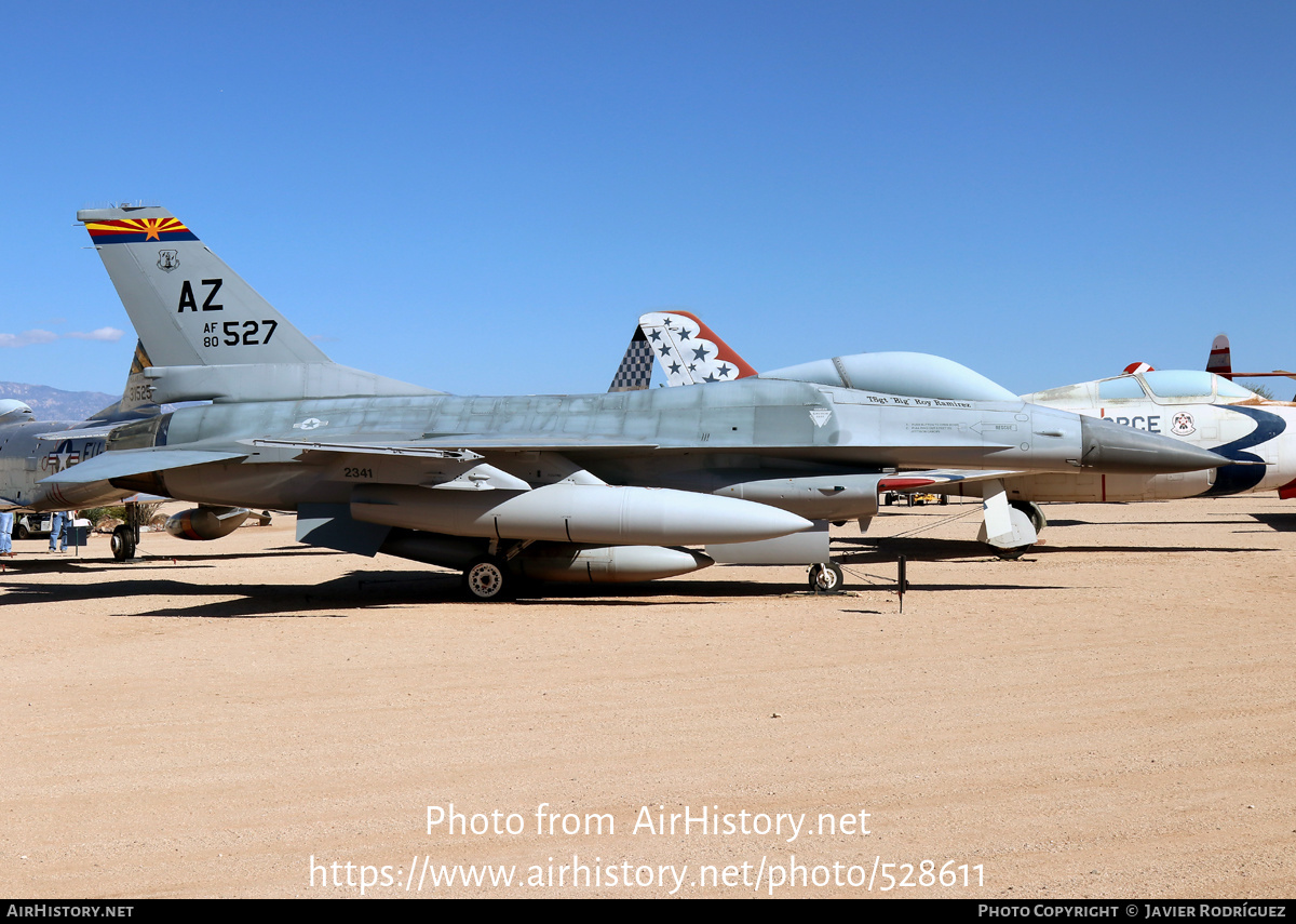 Aircraft Photo of 80-0527 / AF80-527 | General Dynamics F-16A Fighting Falcon | USA - Air Force | AirHistory.net #528611