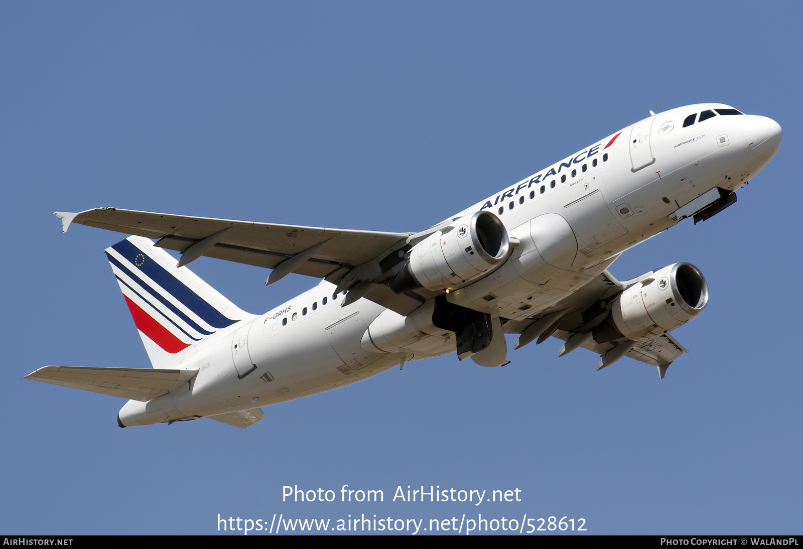 Aircraft Photo of F-GRHS | Airbus A319-111 | Air France | AirHistory.net #528612