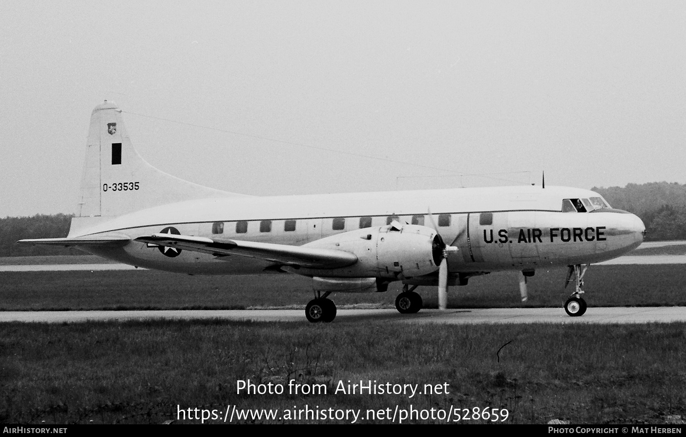 Aircraft Photo of 53-3535 / 0-33535 | Convair T-29D | USA - Air Force | AirHistory.net #528659