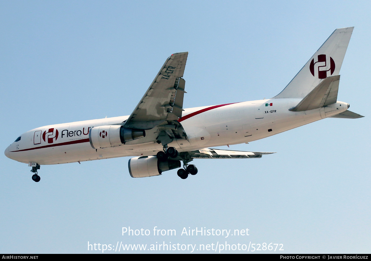 Aircraft Photo of XA-EFR | Boeing 767-241/ER(BDSF) | AeroUnion | AirHistory.net #528672