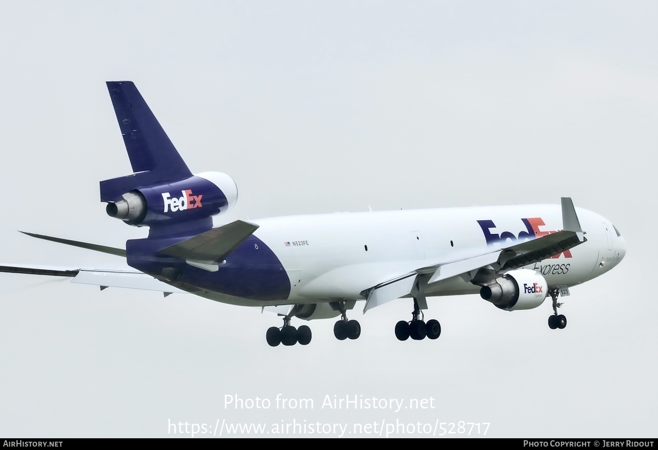 Aircraft Photo of N523FE | McDonnell Douglas MD-11/F | FedEx Express - Federal Express | AirHistory.net #528717