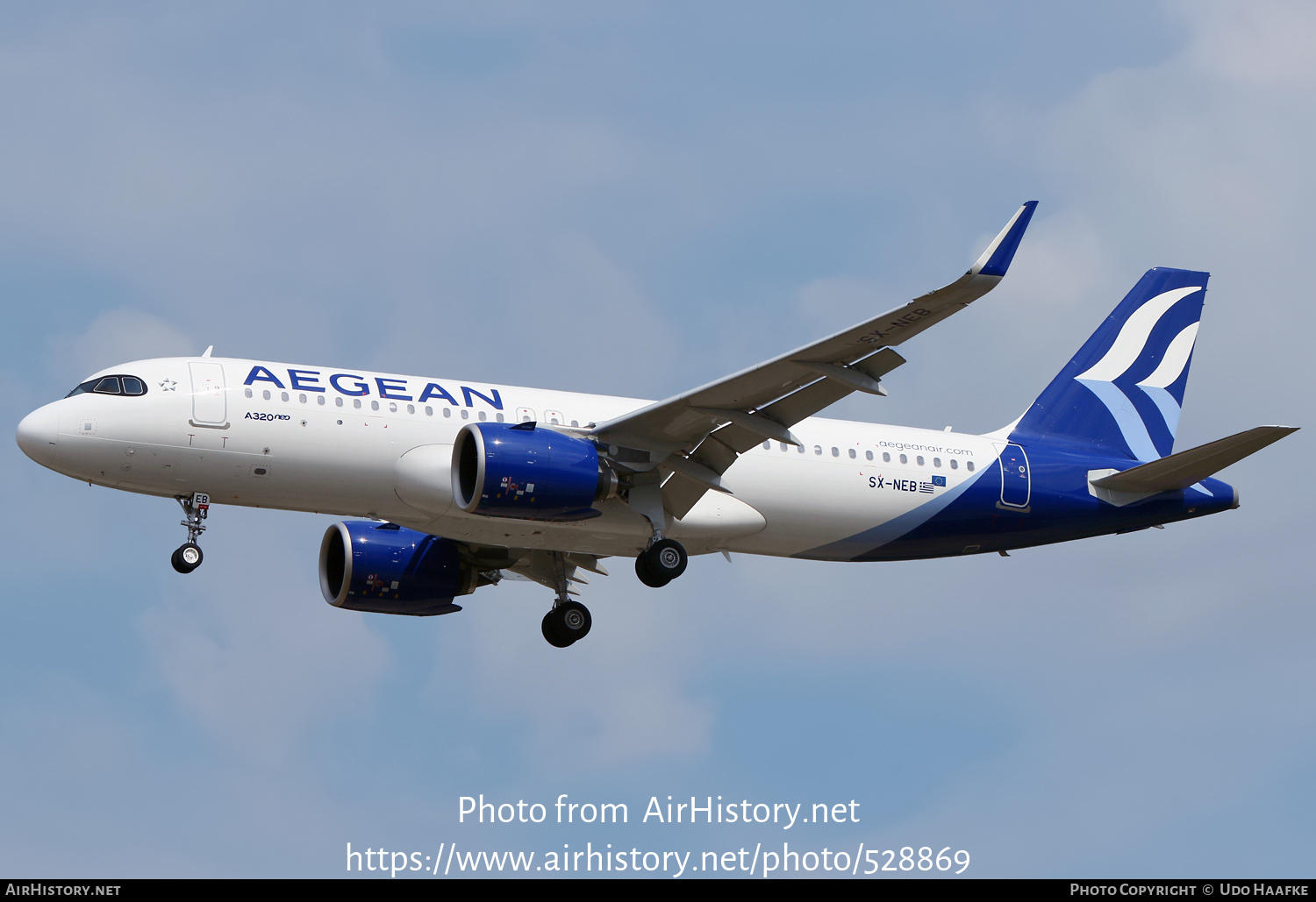 Aircraft Photo of SX-NEB | Airbus A320-271N | Aegean Airlines | AirHistory.net #528869