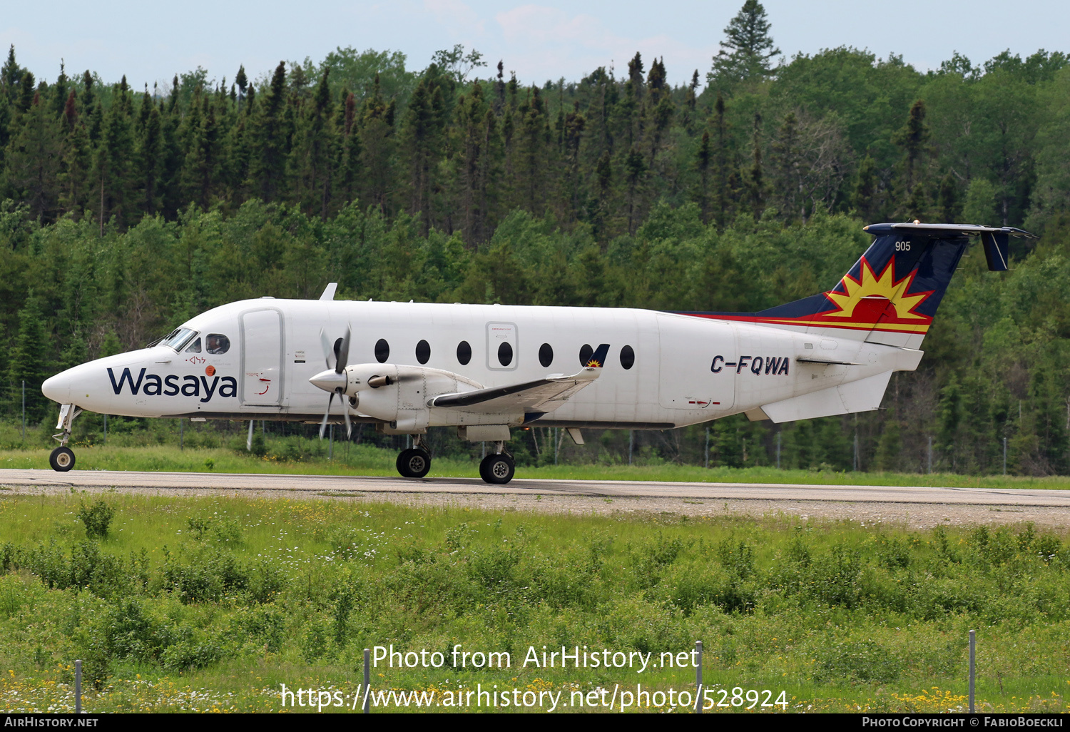 Aircraft Photo of C-FQWA | Beech 1900D | Wasaya Airways | AirHistory ...