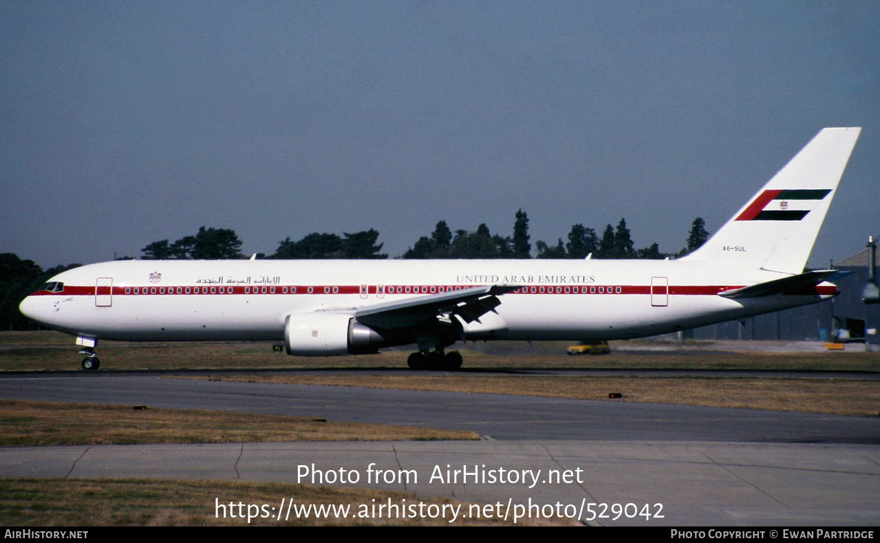 Aircraft Photo of A6-SUL | Boeing 767-341/ER | United Arab Emirates Government | AirHistory.net #529042