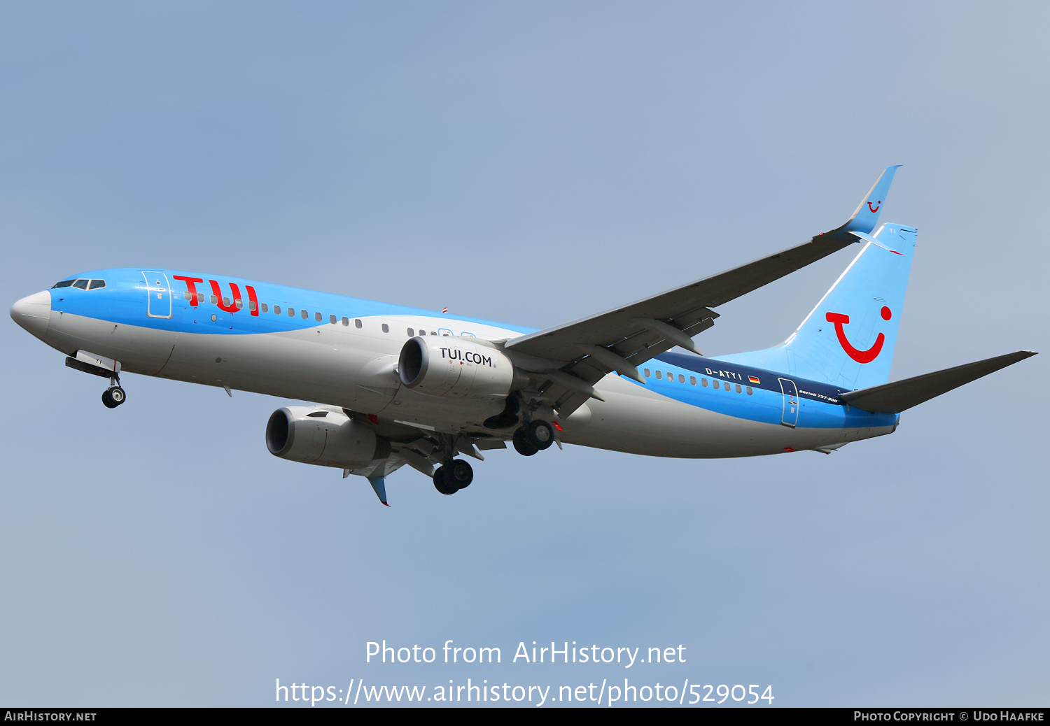 Aircraft Photo of D-ATYI | Boeing 737-8K5 | TUI | AirHistory.net #529054