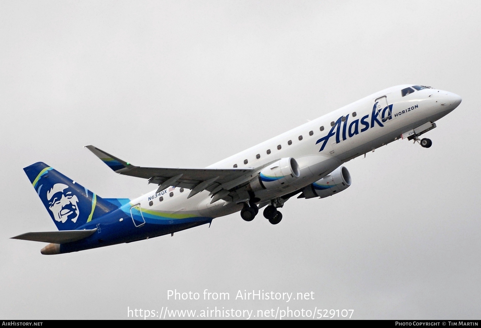 Aircraft Photo of N634QX | Embraer 175LR (ERJ-170-200LR) | Alaska Airlines | AirHistory.net #529107